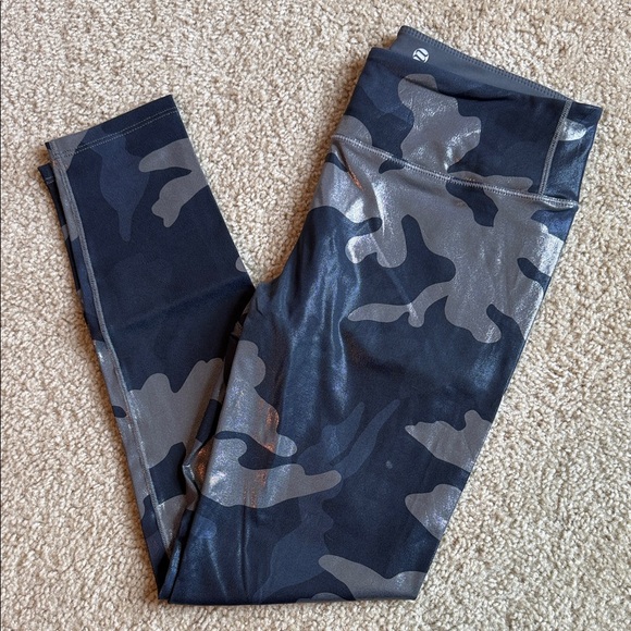 Noli Pants - Noli leaving work out pants camouflage camo blue gray black size medium